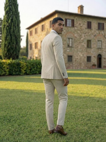 Beige Suit Groom Look
