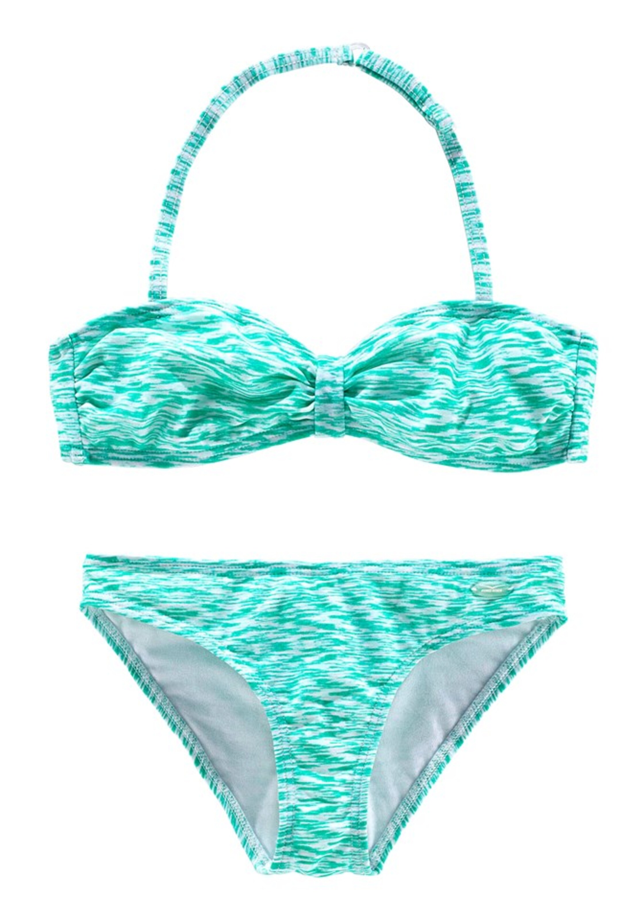 VENICE BEACH Bandeau Bikini in Grün: Vorderseite