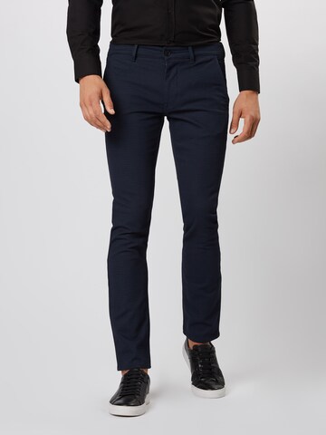 BOSS Slimfit Chino in Blauw