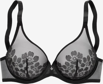 LASCANA T-shirt Bra in Black: front