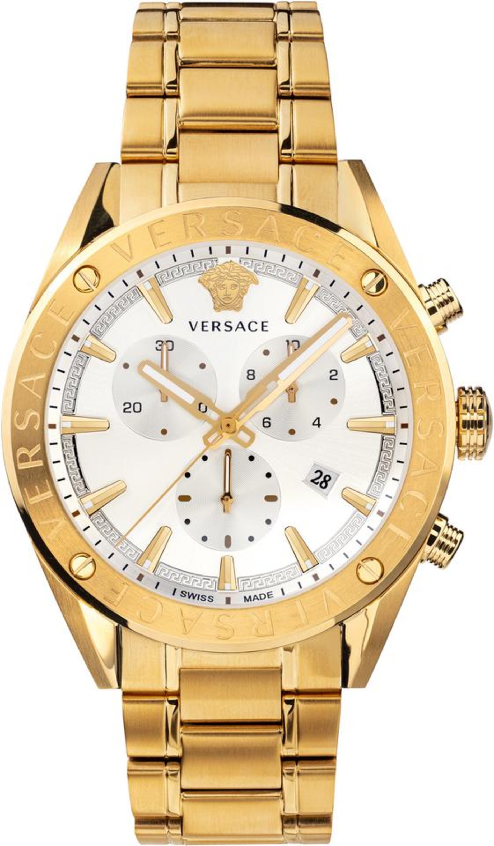 VERSACE Analog Watch in Gold: front