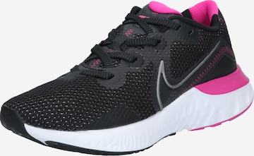 Chaussure de course 'Renew Run' NIKE en noir : devant