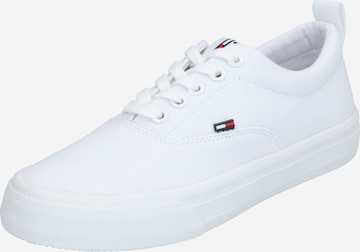 Tommy Jeans - Zapatillas deportivas bajas en blanco: front
