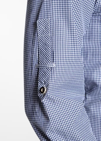SPIETH & WENSKY Slim fit Traditional Button Up Shirt 'Dorf' in Blue