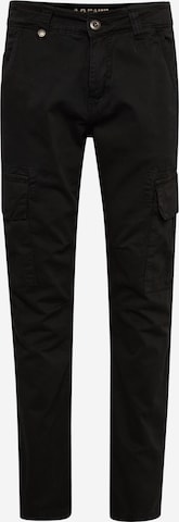 Pantalon cargo 'Agent' ALPHA INDUSTRIES en noir : devant