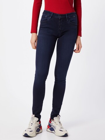 Skinny Jeans 'Adriana' de la Mavi pe albastru: față