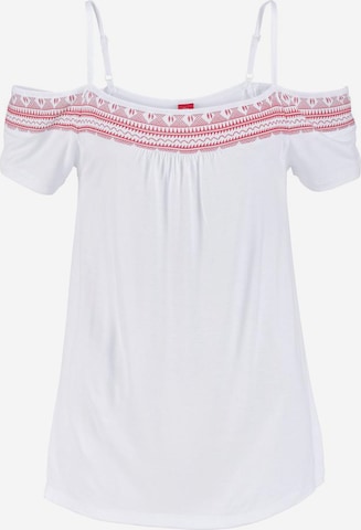 T-shirt s.Oliver en blanc : devant