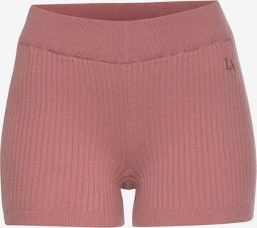 BENCH Slimfit Shorts in Pink: predná strana