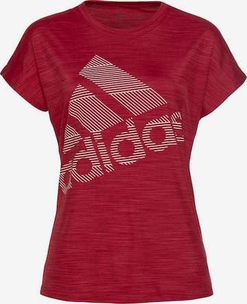 ADIDAS SPORTSWEAR Funktionsshirt 'Badge of Sport' in Rot: predná strana