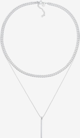 ELLI PREMIUM Necklace 'Geo' in Silver: front