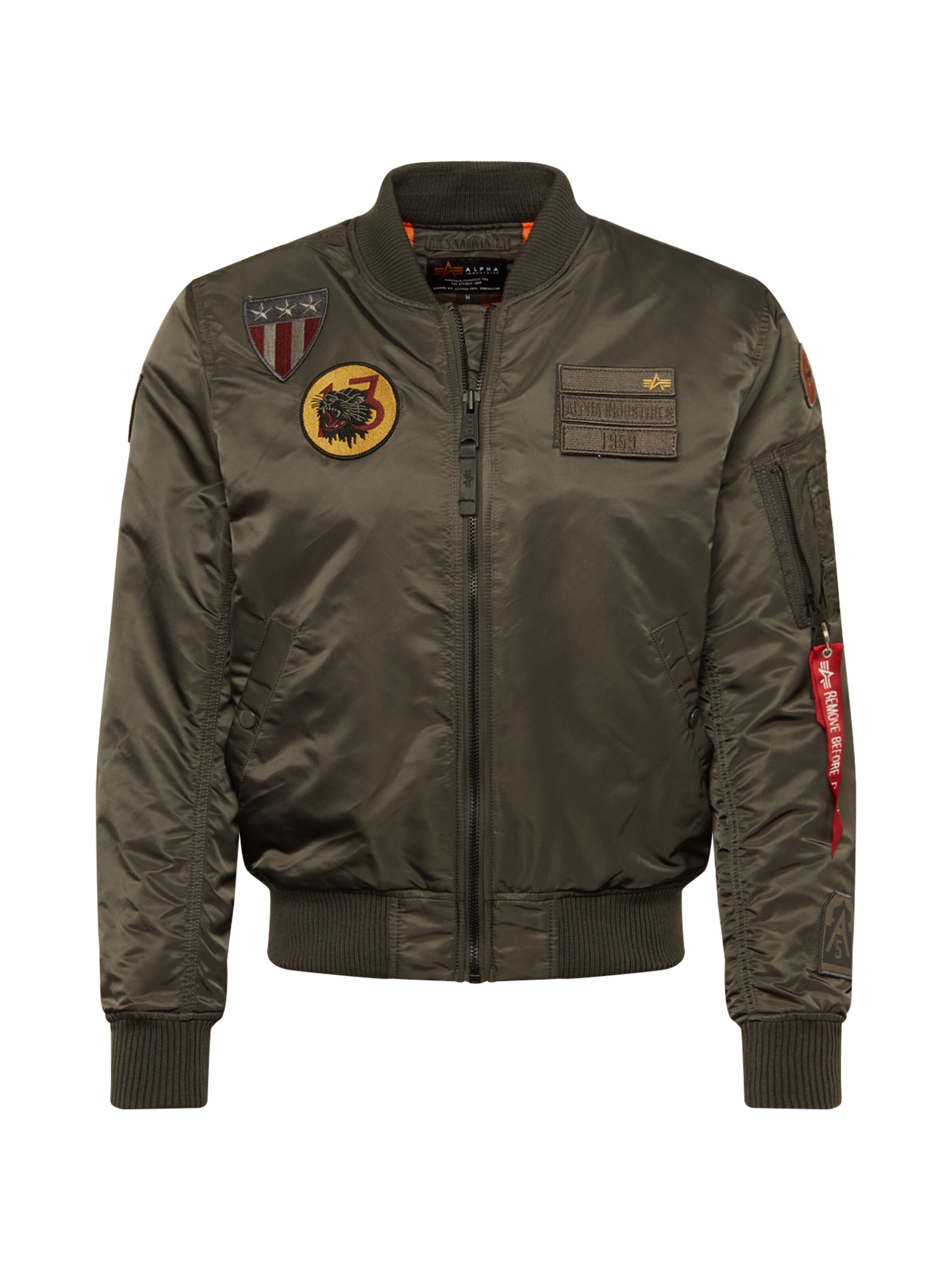 ALPHA INDUSTRIES - Tussenjas 'MA-1 Air Force' in de kleur Donkergrijs