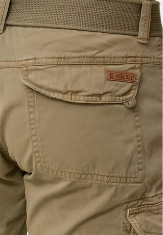 INDICODE JEANS Regular Cargobroek 'Nicolas' in Beige