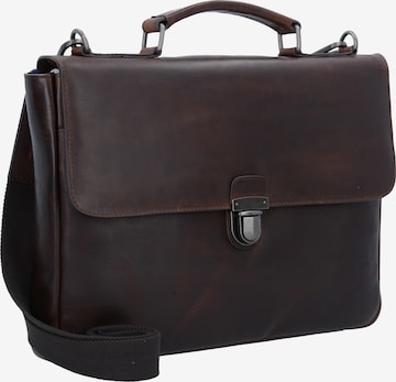 LEONHARD HEYDEN Document Bag 'Roma' in Brown