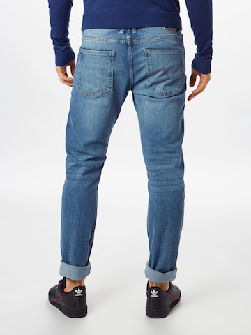 Coupe slim Jean 'Piers' TOM TAILOR DENIM en bleu : derrière