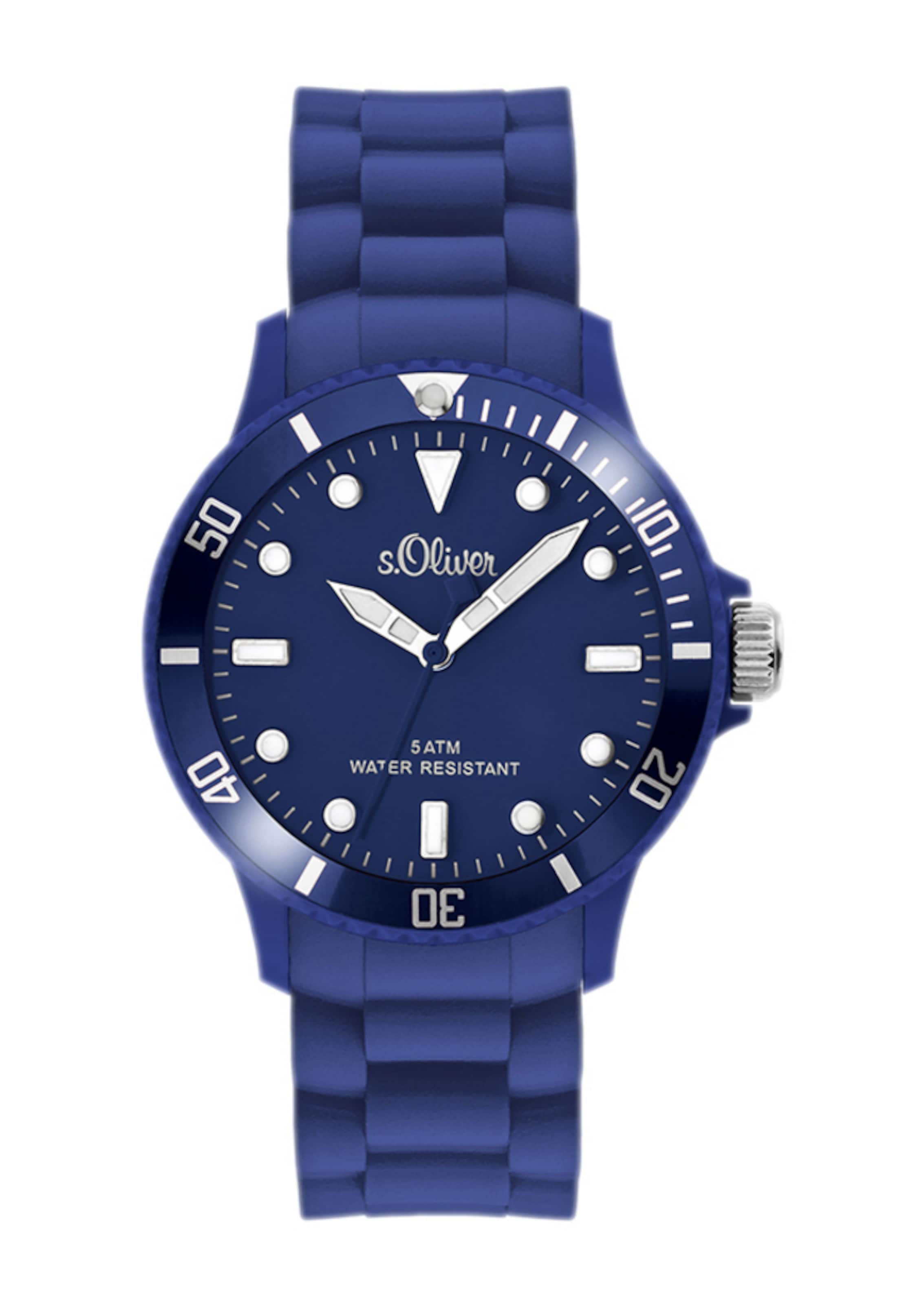 s.Oliver Analog Watch in Blue: front