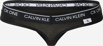 Calvin Klein Underwear Tanga – černá: přední strana