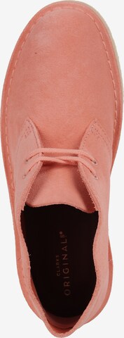 CLARKS Lace-Up Ankle Boots in Orange