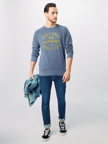 JACK & JONES Regular Fit Sweatshirt in Blau