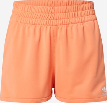 ADIDAS ORIGINALS Regular Trousers '3-Stripes' in Orange: front