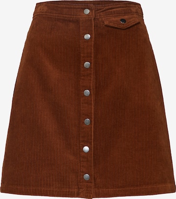 VILA Skirt in Brown: front