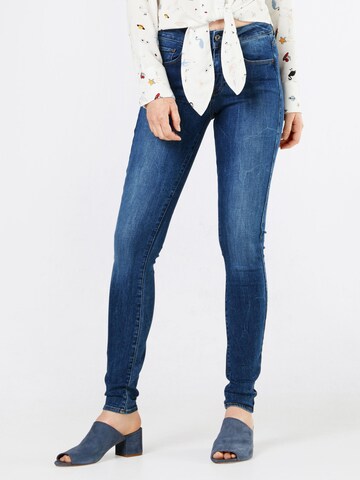 Skinny Jean '3301' G-Star RAW en bleu : devant