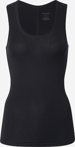 SCHIESSER Top 'Personal Fit' in Black: front