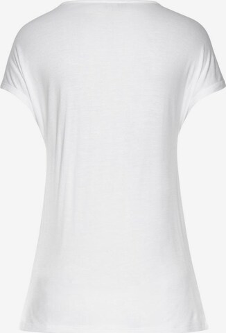 T-shirt LASCANA en blanc