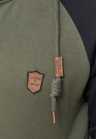 INDICODE JEANS Zip-Up Hoodie 'Arbutus' in Green