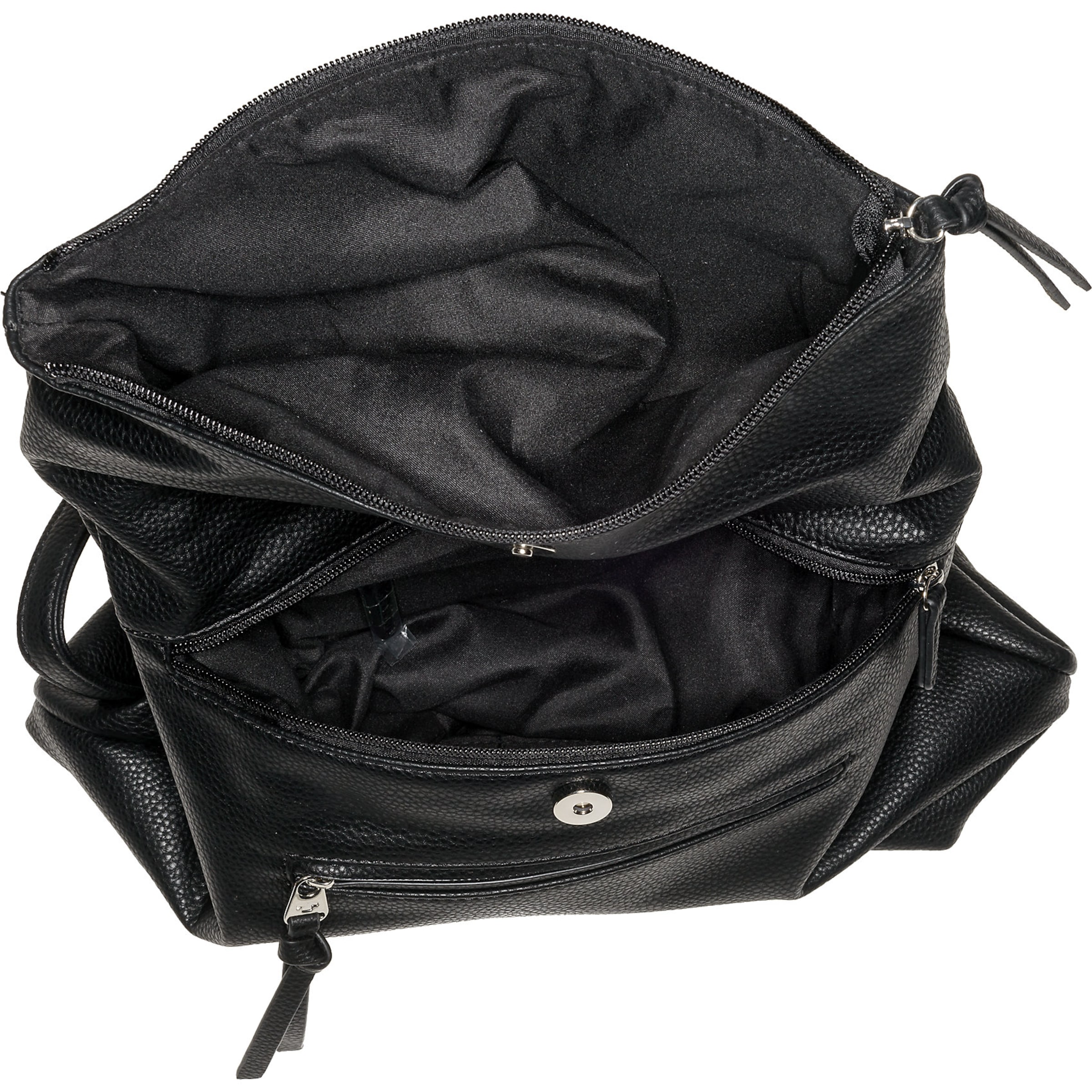 TOM TAILOR Rugzak 'Tinna' in Zwart