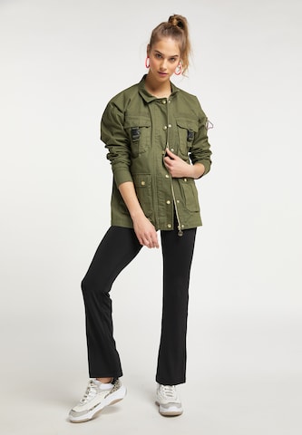 MYMO Between-Season Jacket in Green: front