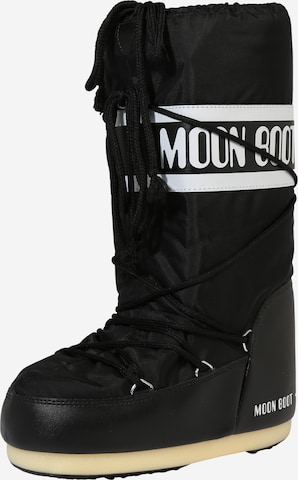 MOON BOOT Апрески в черно: отпред