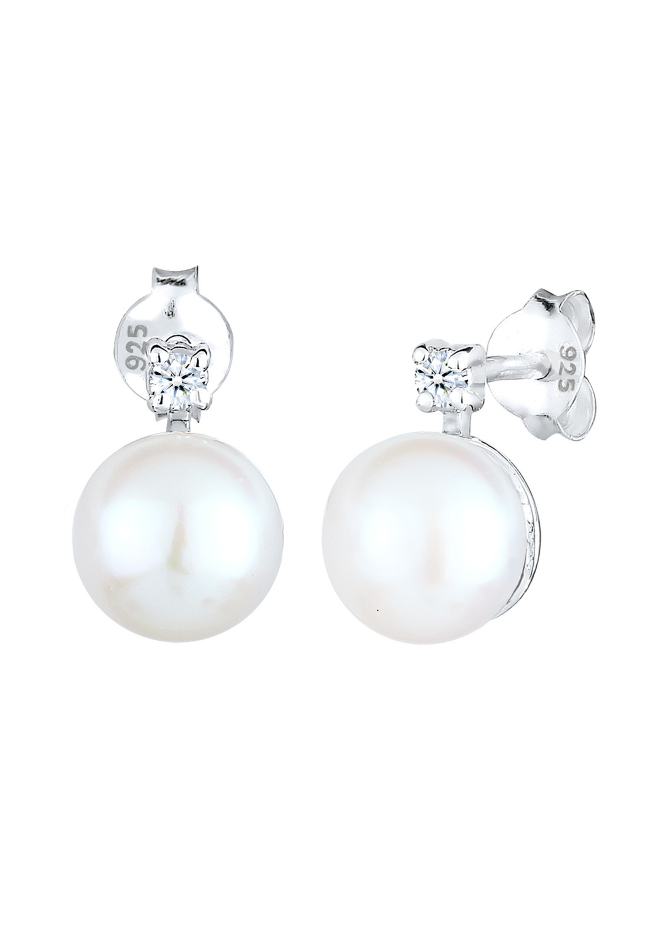 Boucles d'oreilles 'Kristall' Elli DIAMONDS en blanc : devant