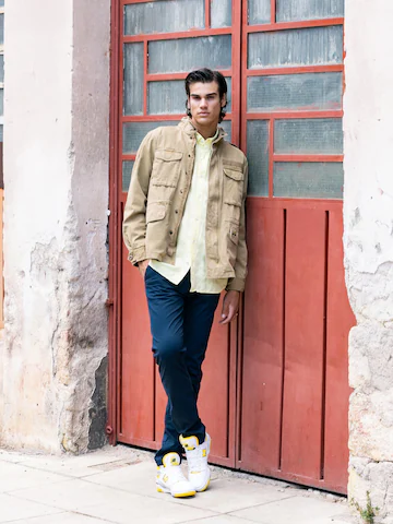 Cargo Beige Jacket Look