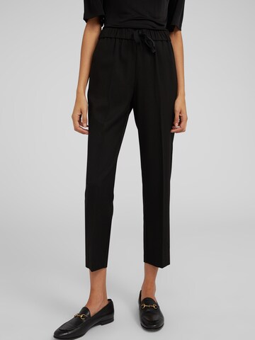 EDITED Regular Trousers with creases 'Alvina' in Black