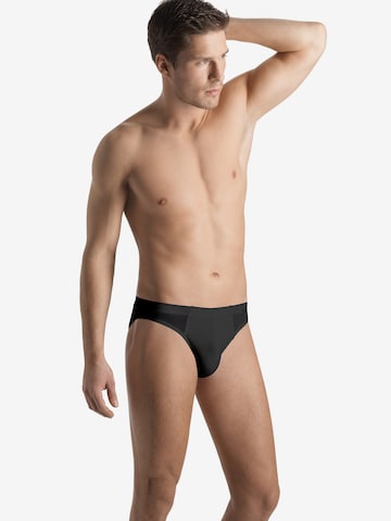 Slip ' Cotton Sensation ' Hanro en noir : devant