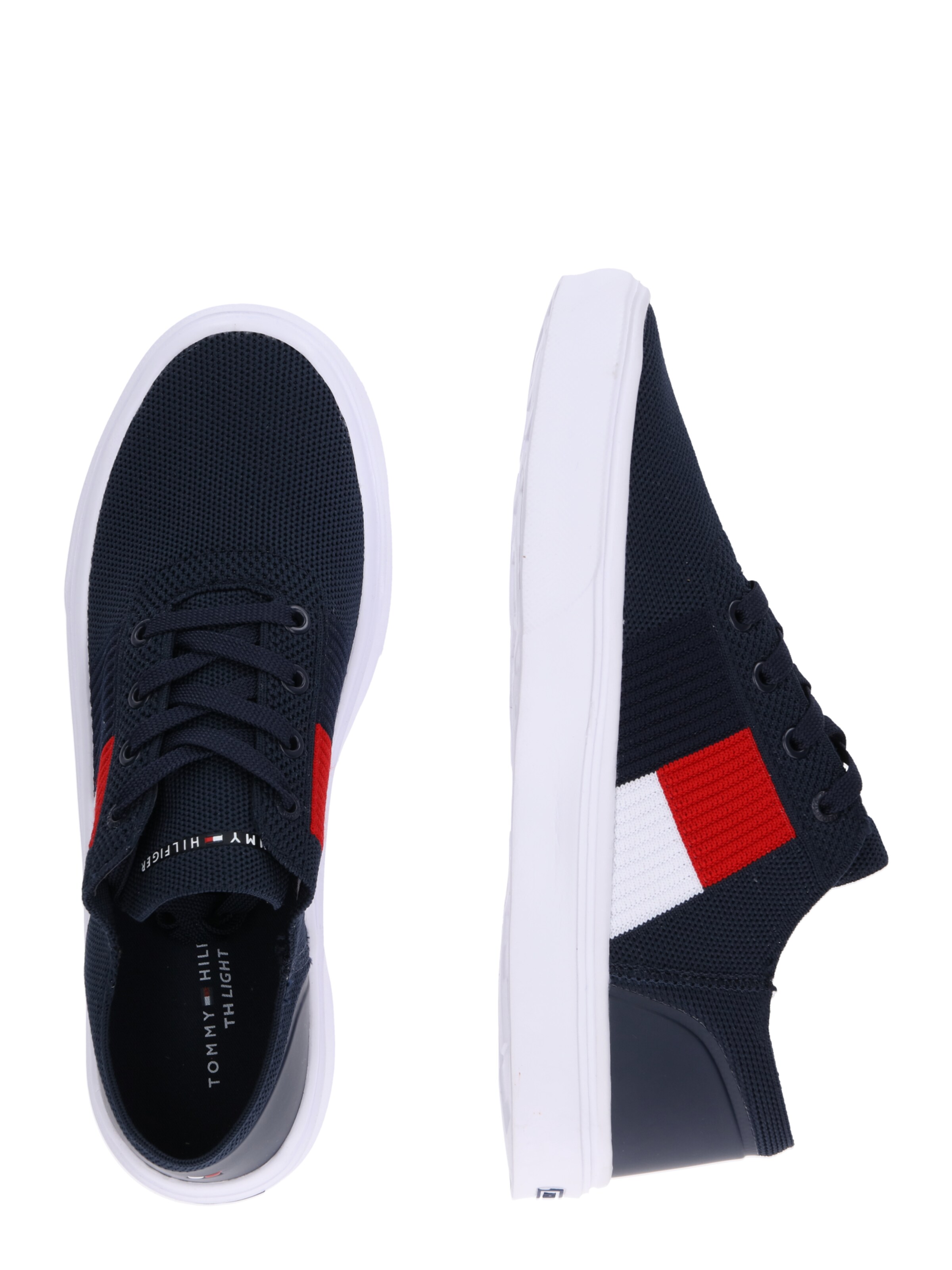 lightweight knit flag sneaker