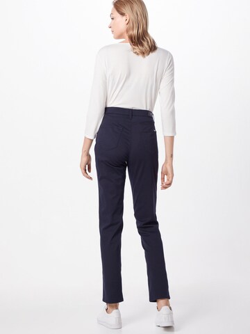 Regular Pantalon chino 'Carola' BRAX en bleu : derrière