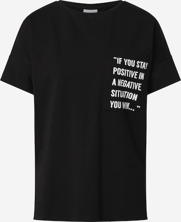 T-Shirt 'Calli' de la MAMALICIOUS pe negru: față