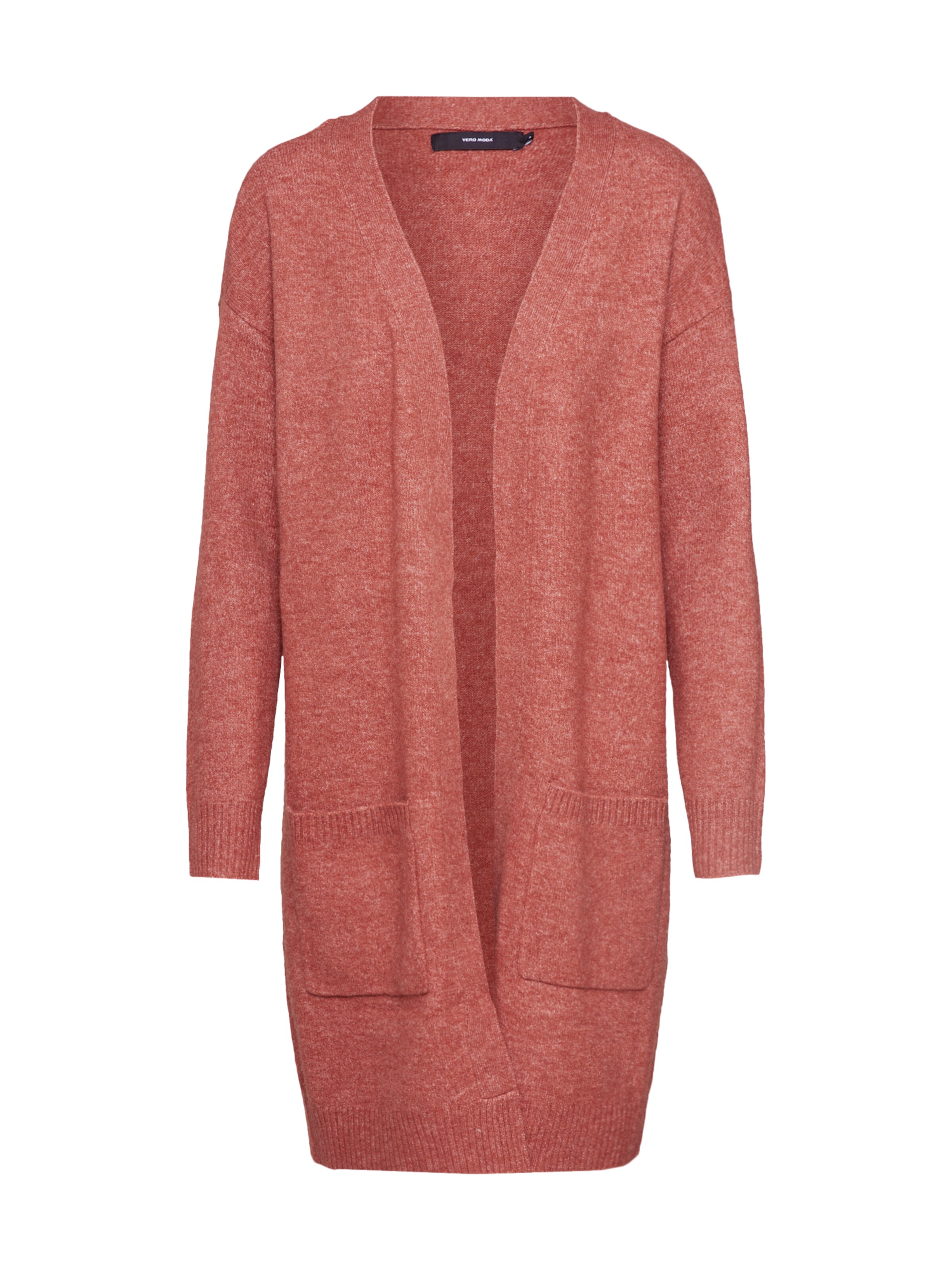 VERO MODA - Gebreid vest 'BLAKELY' in de kleur Roestbruin