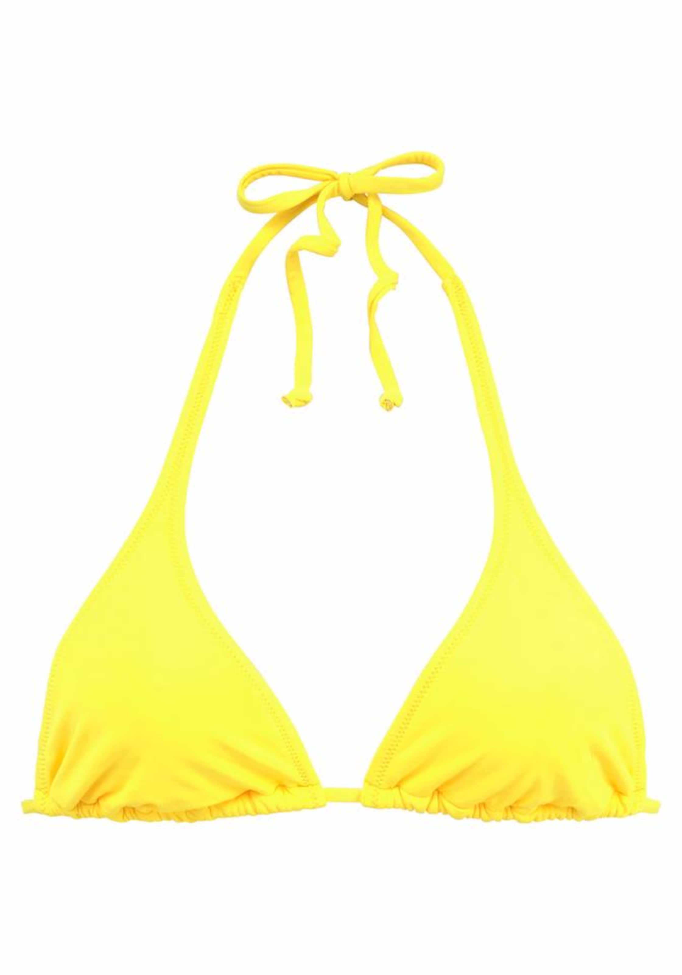 Triangolo Top per bikini di BUFFALO in giallo: frontale