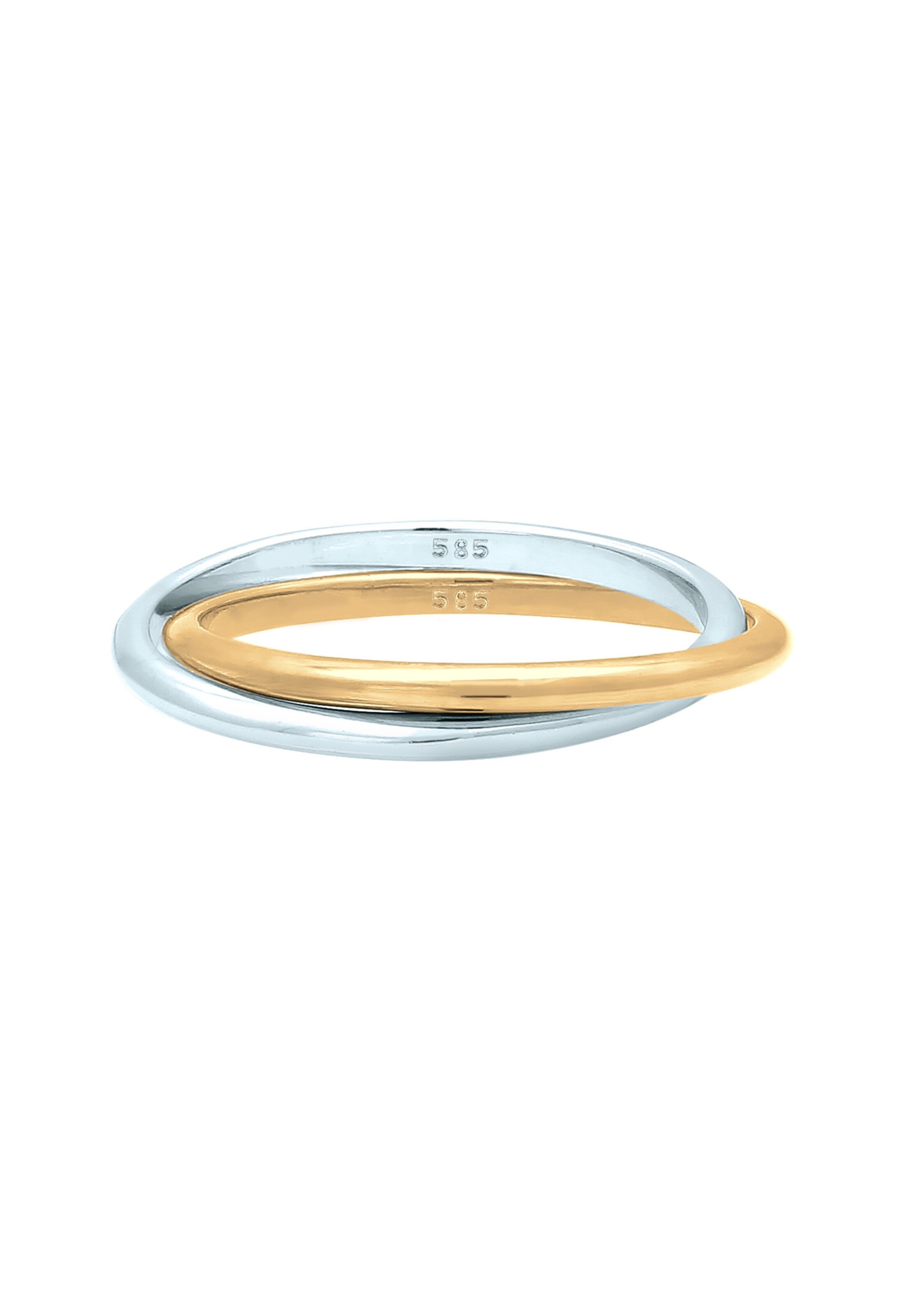 ELLI PREMIUM Wickelring 'Bi Color_Tri Color' in Gold