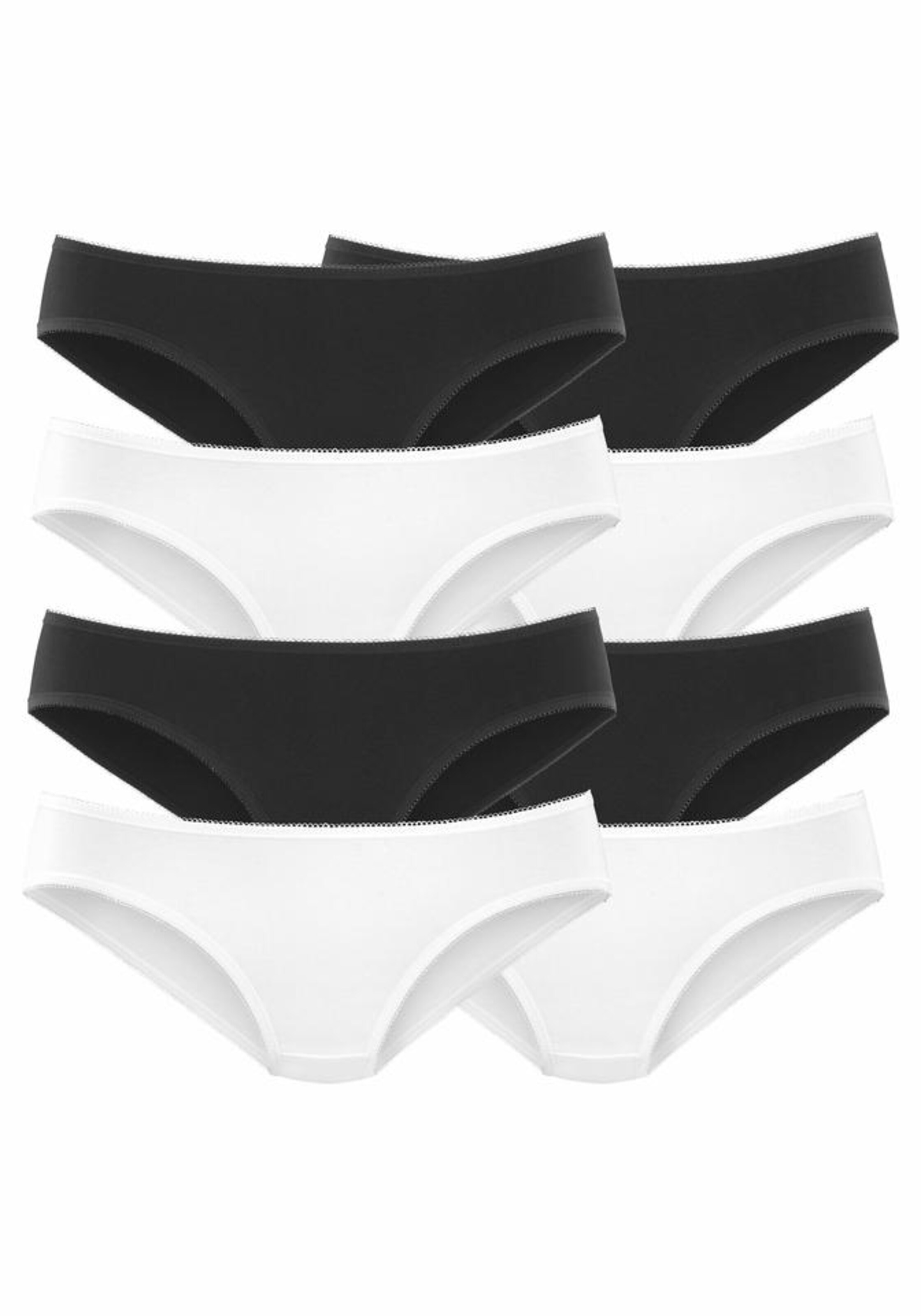 VIVANCE - Bikinislip (8 Stück) in schwarz