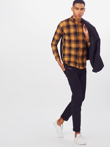 Denim Project Regular fit Πουκάμισο 'Check Shirt' σε κίτρινο