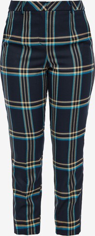 TRIANGLE Slimfit Kalhoty – modrá: přední strana