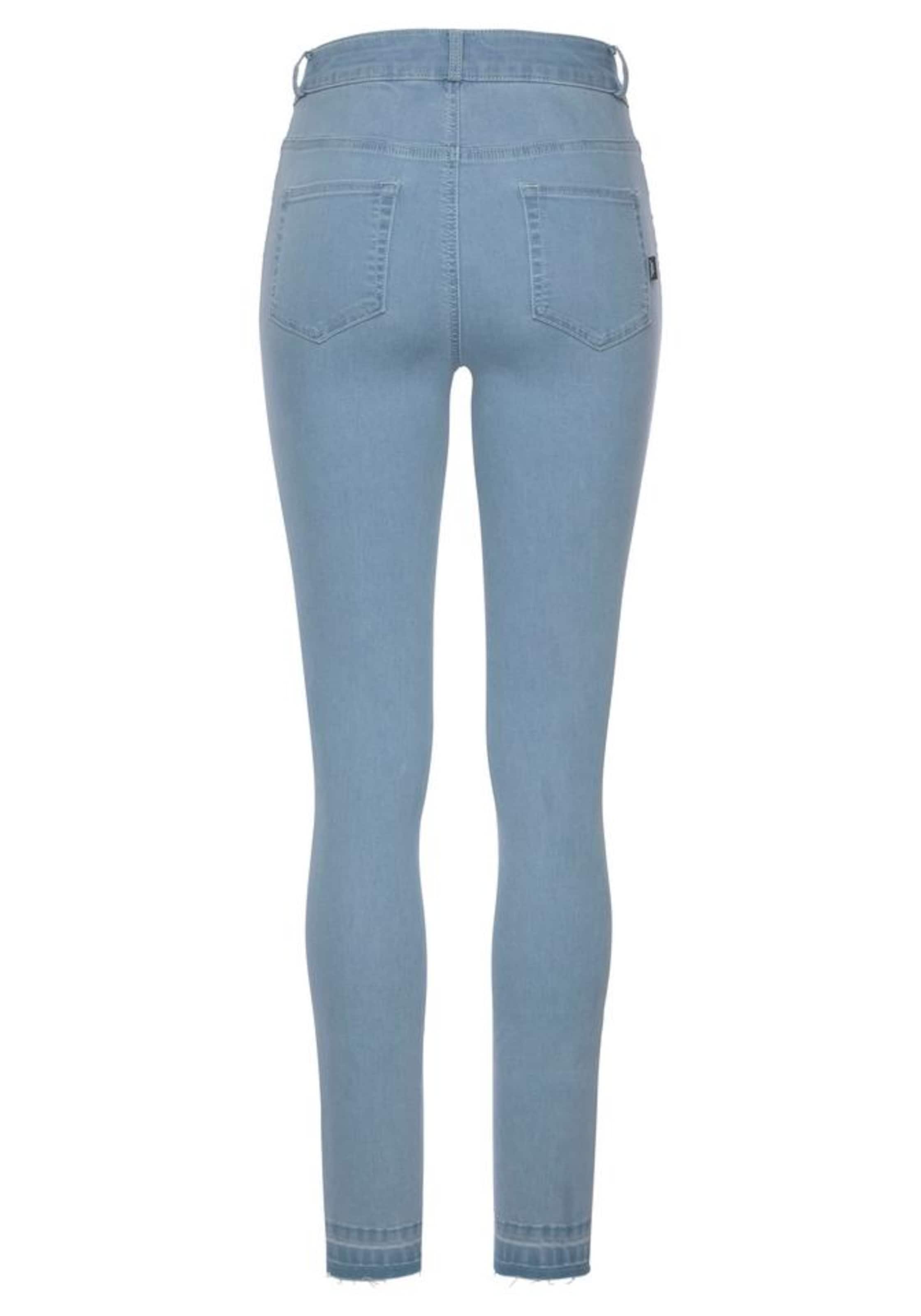 Frauen Große Größen ARIZONA Arizona Skinny-fit-Jeans »Ultra Stretch« in Hellblau - CL89078