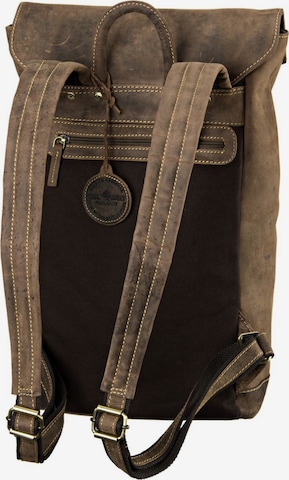 GREENBURRY Laptoprucksack ' Vintage Retro Rucksack ' in Braun