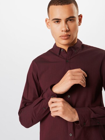 Regular fit Camicia 'Samuel' di Iriedaily in rosso