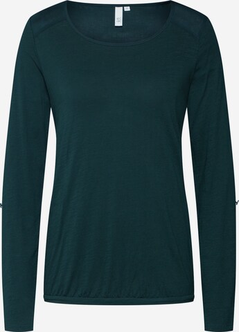 QS Shirt in Groen: voorkant