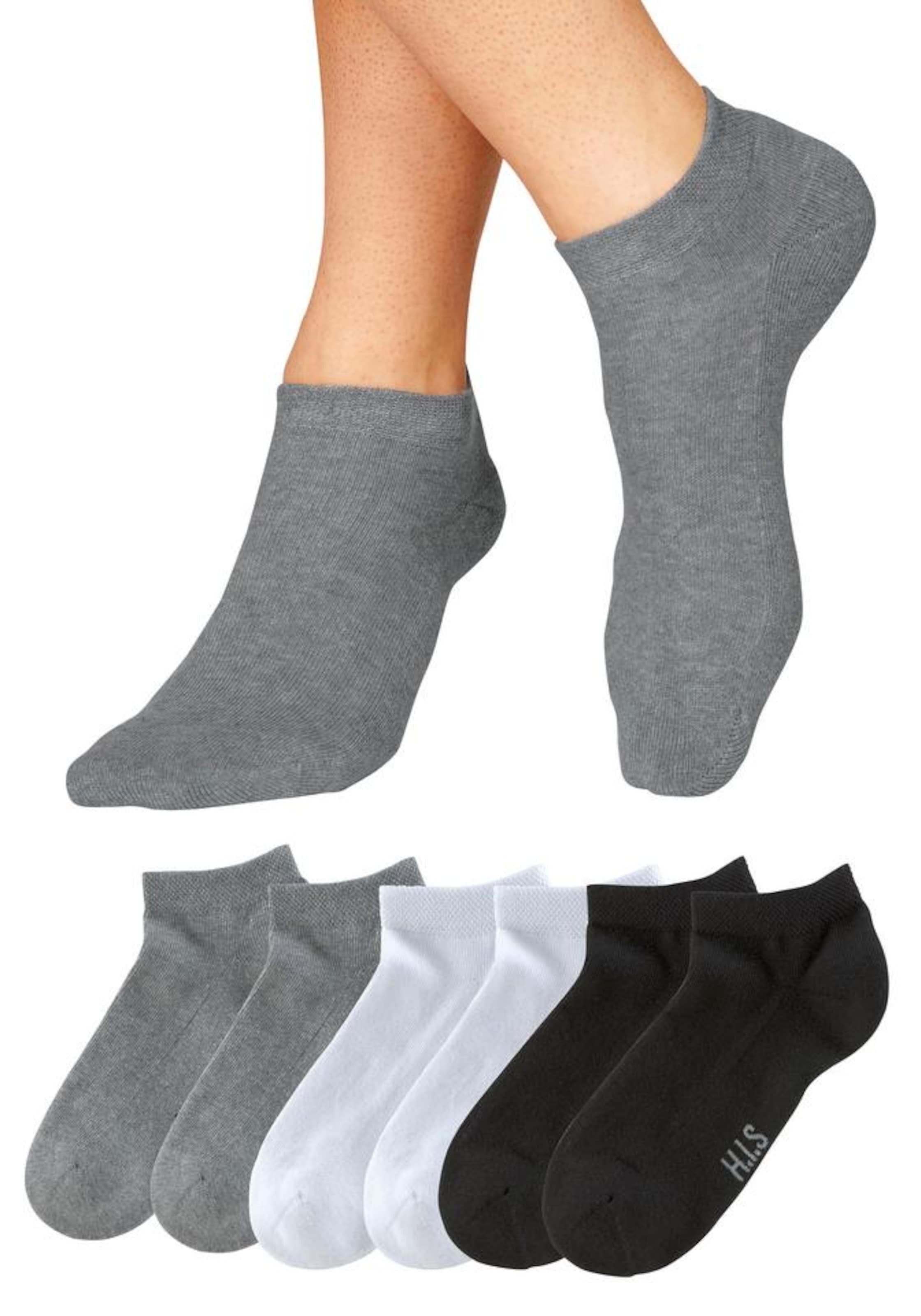 H.I.S Ponožky - Sivá: predná strana