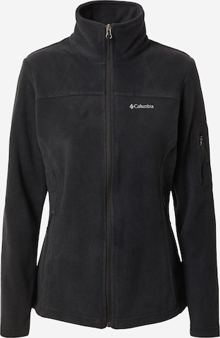 COLUMBIA Athletic Fleece Jacket 'Fast Trek II' in Black: front